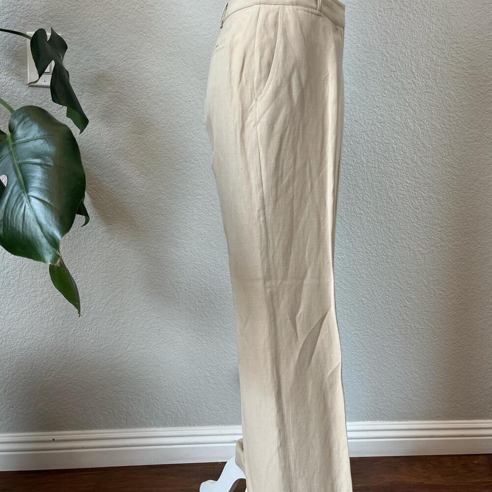 Ralph Lauren Cream Linen/Silk Pants - Picture 5 of 8